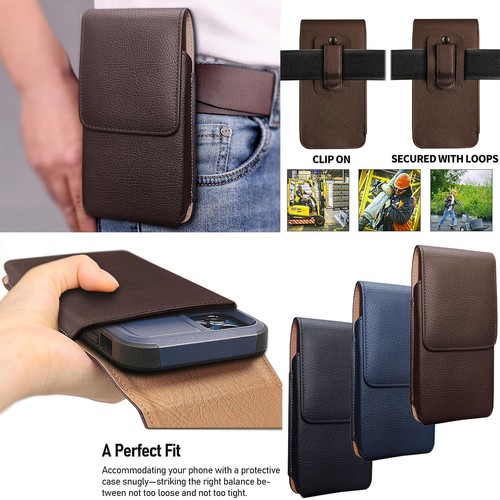 Leather carrying pouch clip - carrying,