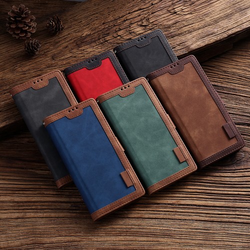 Leather flip wallet magnetic - flip,