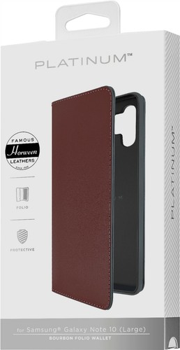 Platinum leather folio - leather, case