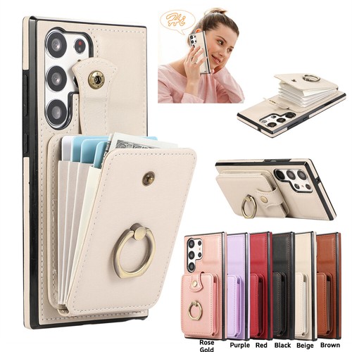 Magnetic leather ring stand - magnetic,