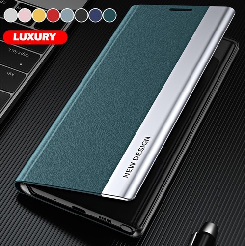 Flip leather wallet case - leather,