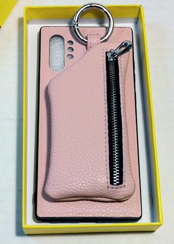 Faux pink leather note - leather, 10